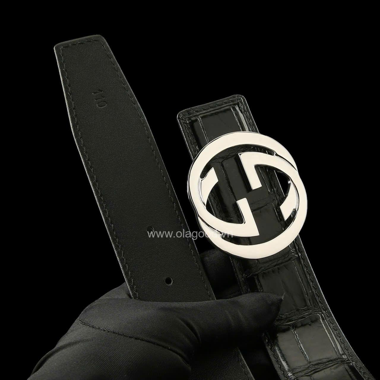 Dây nịt cá sấu - Khóa bạc Ý S925 - Hình ảnh 10