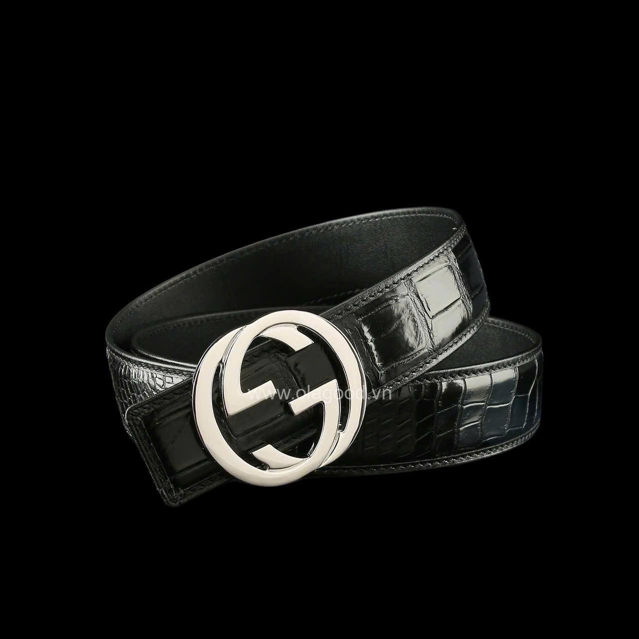 Dây nịt cá sấu - Khóa bạc Ý S925 - Hình ảnh 5