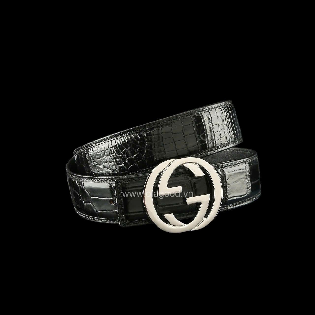 Dây nịt cá sấu - Khóa bạc Ý S925 - Hình ảnh 7