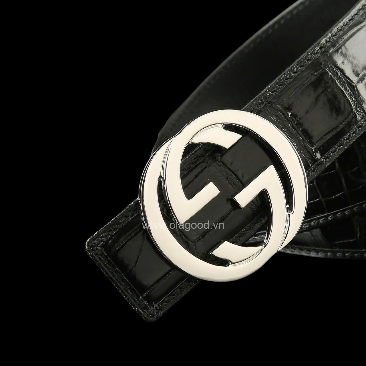 Dây nịt cá sấu - Khóa bạc Ý S925 - Hình ảnh 9