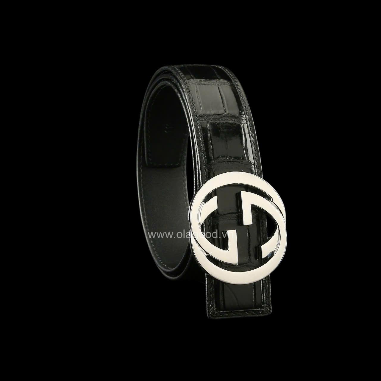 Dây nịt cá sấu - Khóa bạc Ý S925 - Hình ảnh 3