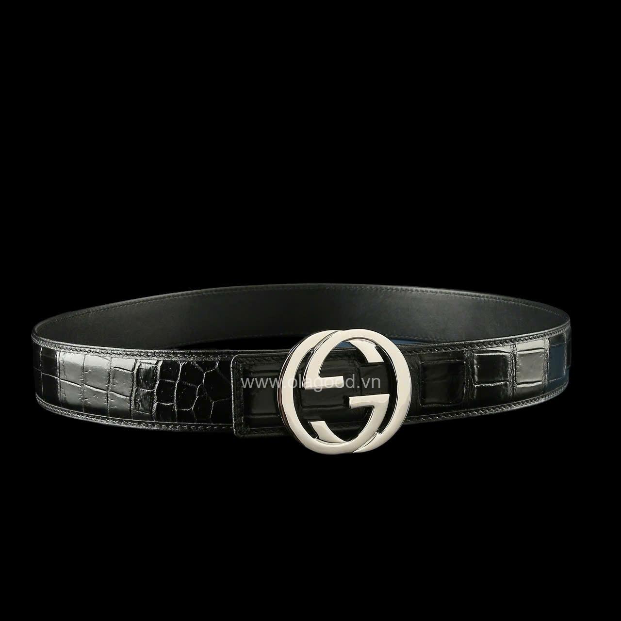 Dây nịt cá sấu - Khóa bạc Ý S925 - Hình ảnh 4