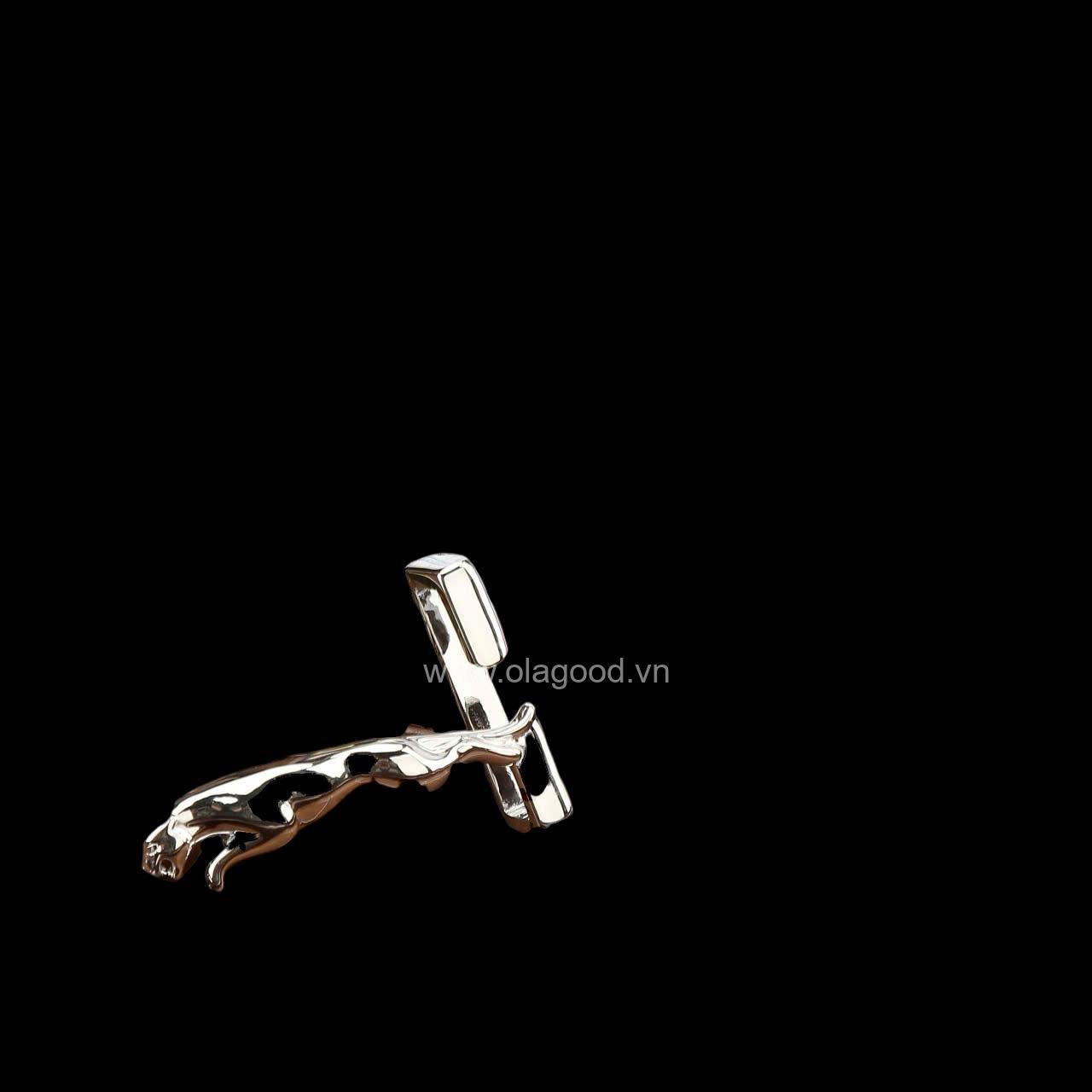 Dây nịt da cá sấu - Khóa bạc Ý S925 hình sư tử - Hình ảnh 8