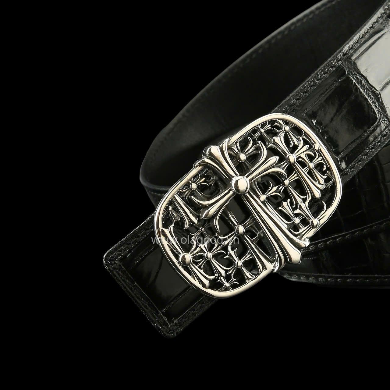 Thắt lưng cá sấu - Khóa bạc Ý S925 - Hình ảnh 9