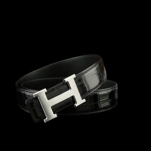 Thắt lưng nam cá sấu chính hãng - Khóa bạc Ý S925