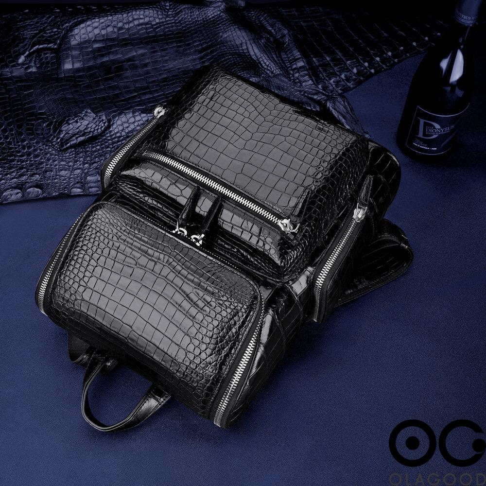 Balo nam da cá sấu chính hãng cao cấp giá rẻ - BLN011S - Hình ảnh 7