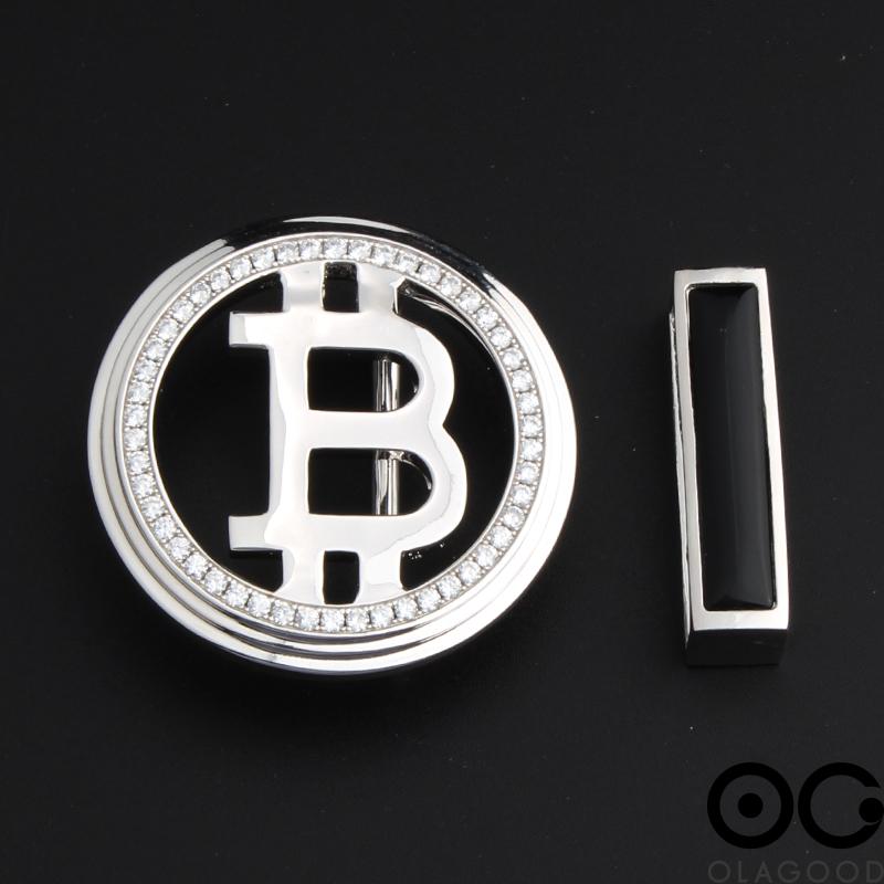 Đầu khóa thắt lưng Bitcoin bạc ý 925 - KB0182 - Hình ảnh 6
