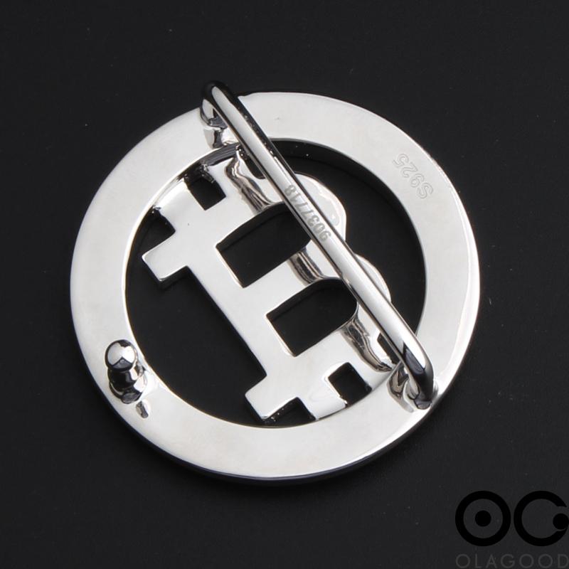 Đầu khóa thắt lưng Bitcoin bạc ý 925 - KB0182 - Hình ảnh 10
