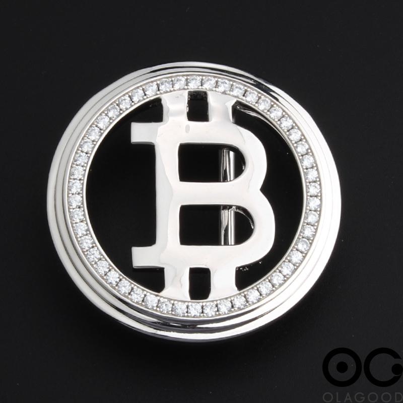 Đầu khóa thắt lưng Bitcoin bạc ý 925 - KB0182 - Hình ảnh 7