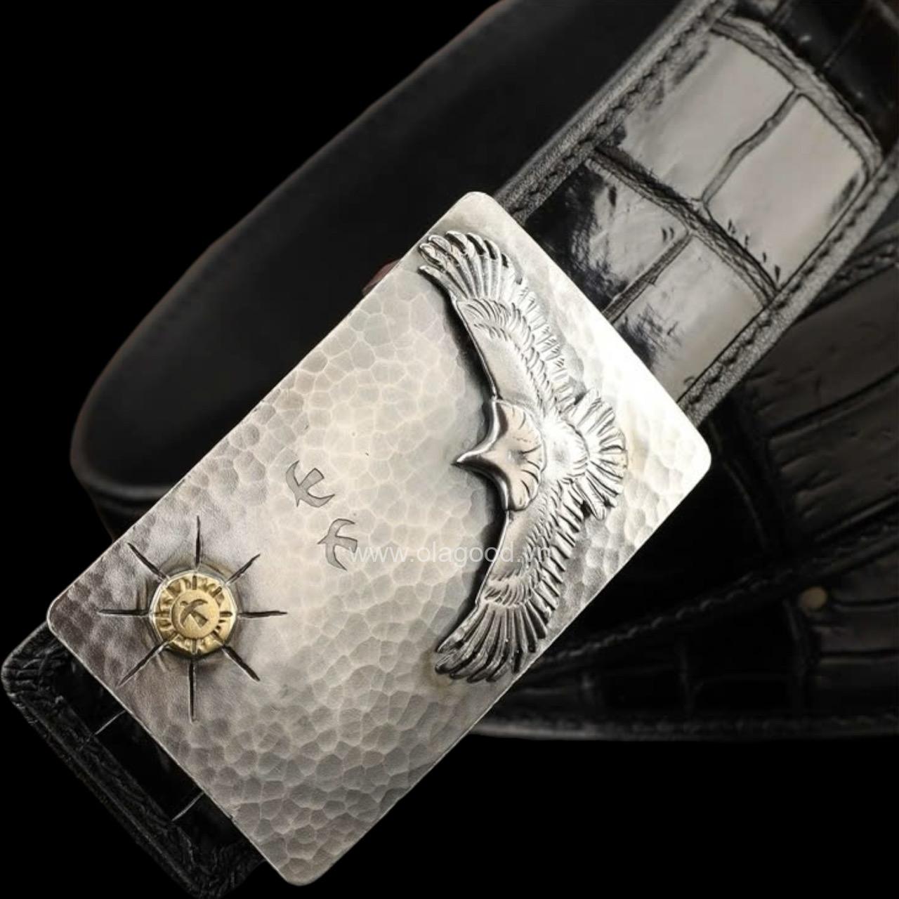 Đầu khóa thắt lưng bạc ý 925 - KB0169 - Hình ảnh 4