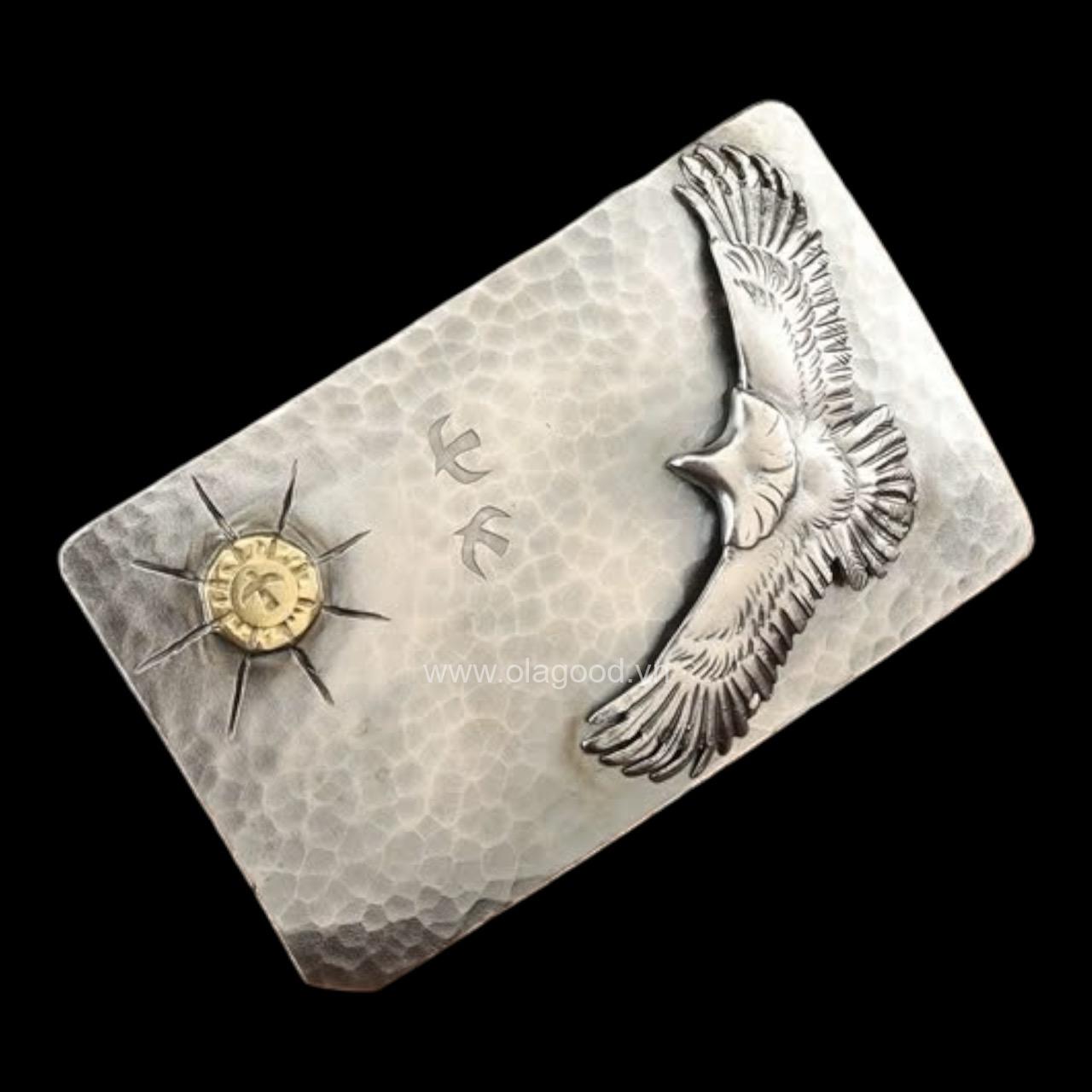 Đầu khóa thắt lưng bạc ý 925 - KB0169