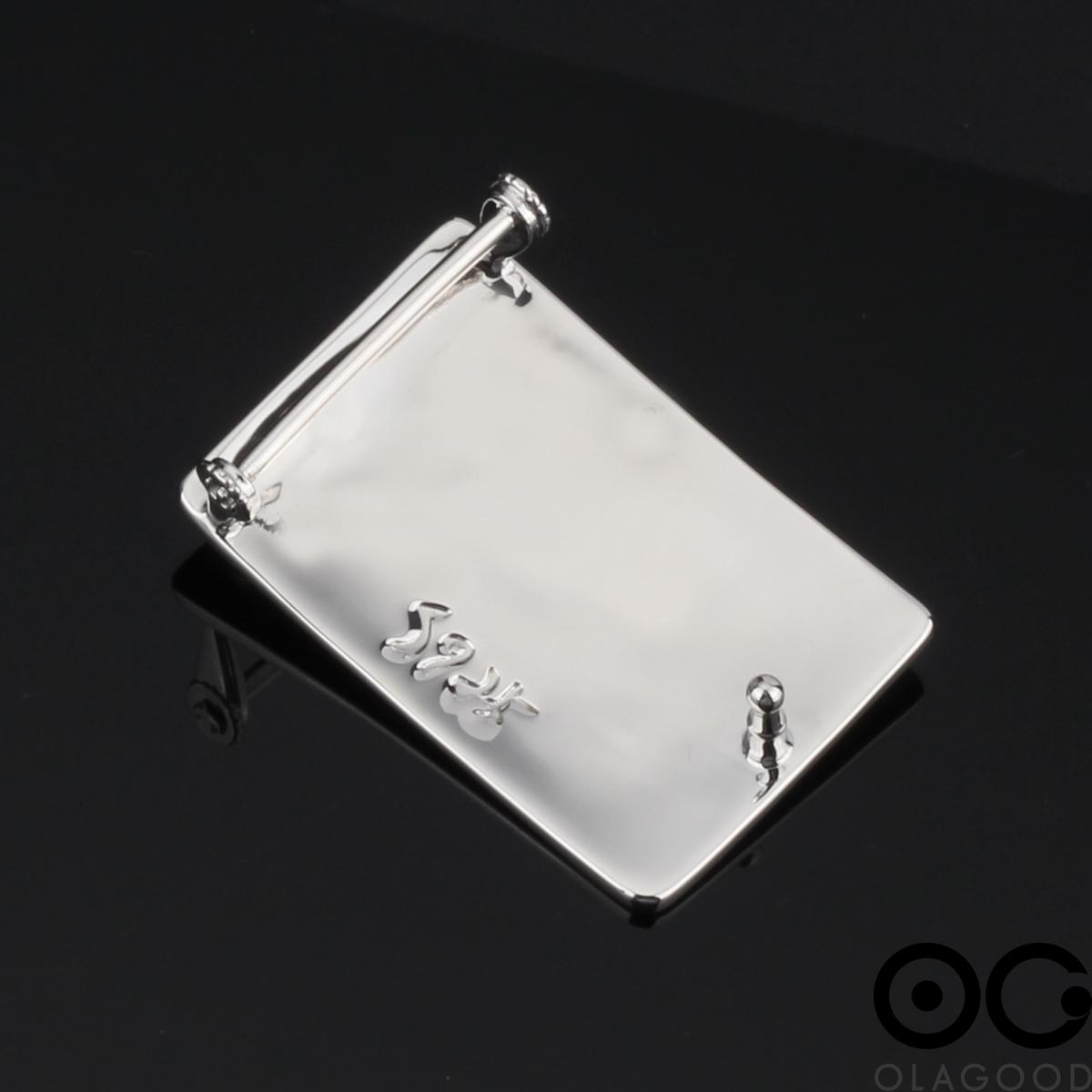 Đầu khóa thắt lưng hình lông vũ Takahashi bạc ý 925 mạ vàng 24k - KB0181 - Hình ảnh 7