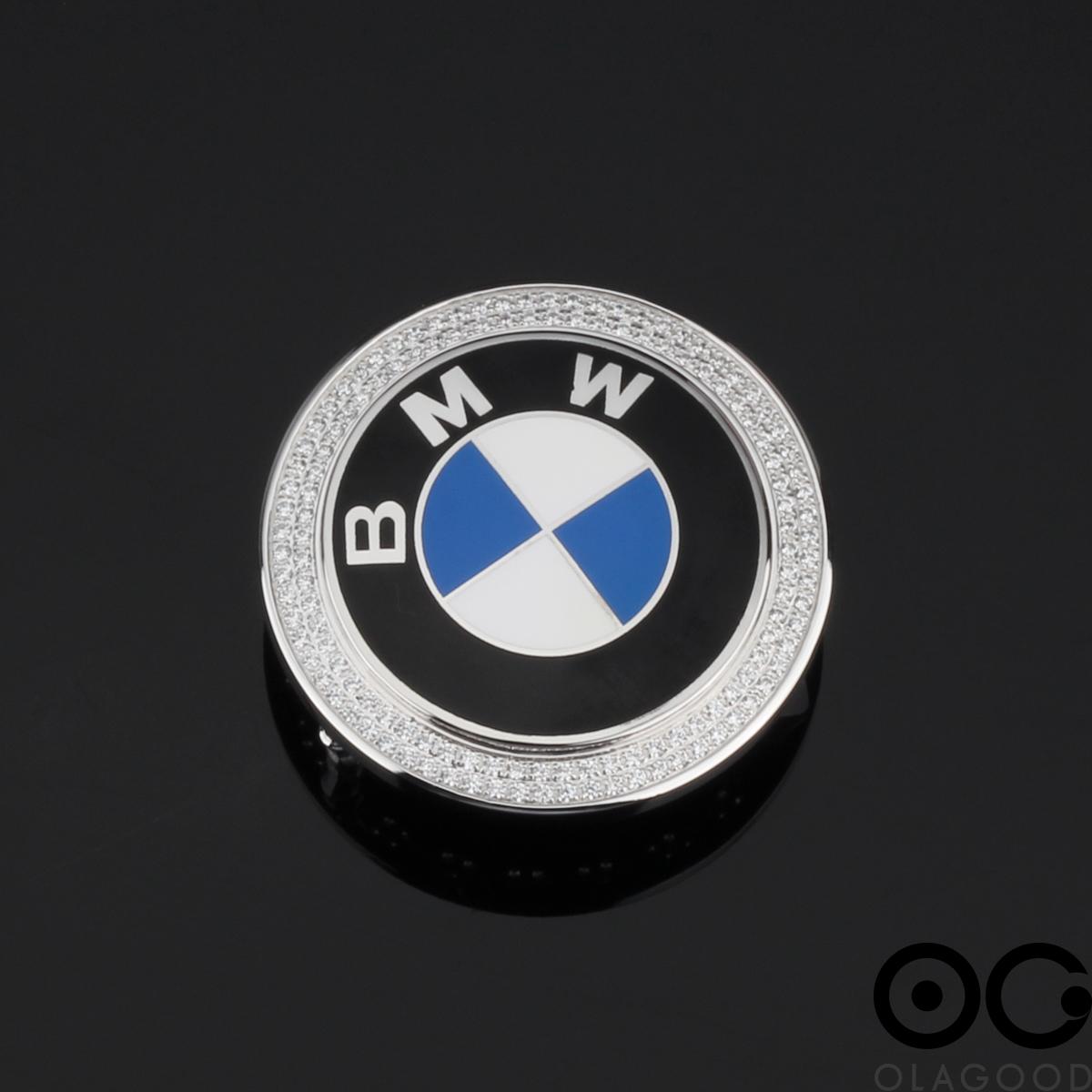 Đầu khóa thắt lưng logo xe BMW bạc ý 925 - KB0184 - Hình ảnh 3