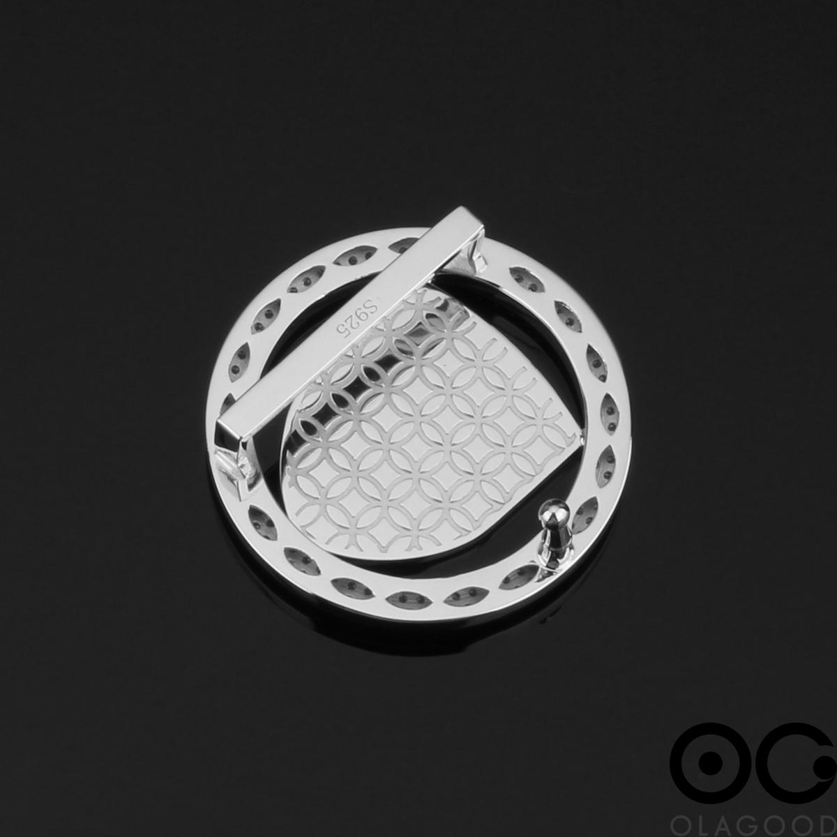 Đầu thắt lưng logo xe Porsche bạc ý 925 - KB0183 - Hình ảnh 6