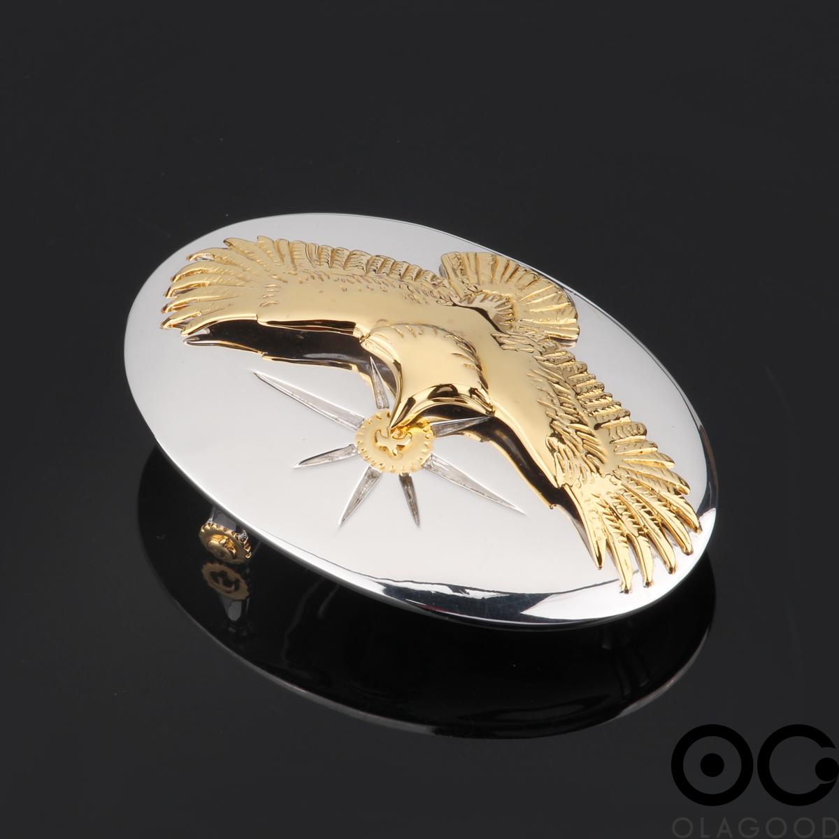 Khóa thắt lưng hình đại bàng bạc ý 925 - KB0178 - Hình ảnh 4