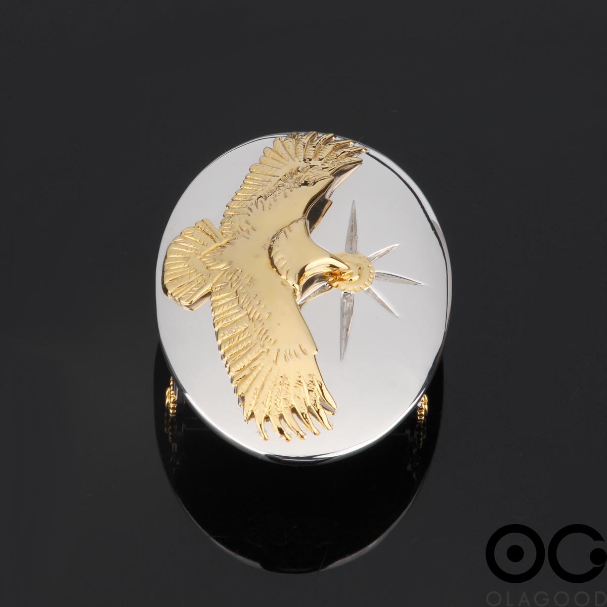 Khóa thắt lưng hình đại bàng bạc ý 925 - KB0178 - Hình ảnh 5