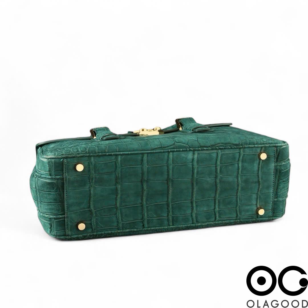 Cặp công sở da cá sấu nile nubuck - CLT0126SN - Hình ảnh 10