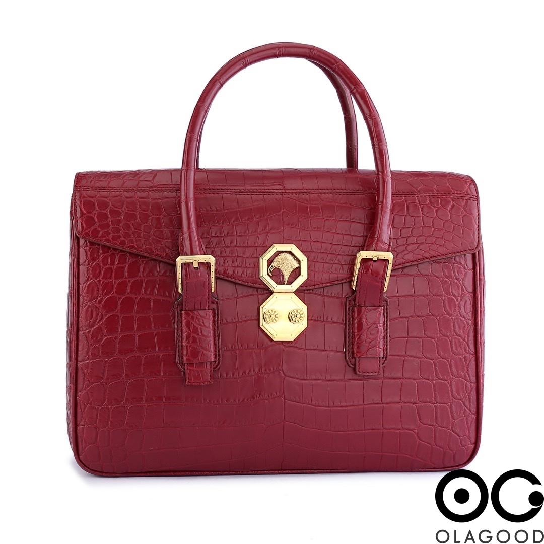 Cặp laptop công sở da cá sấu nile - CLT0132S