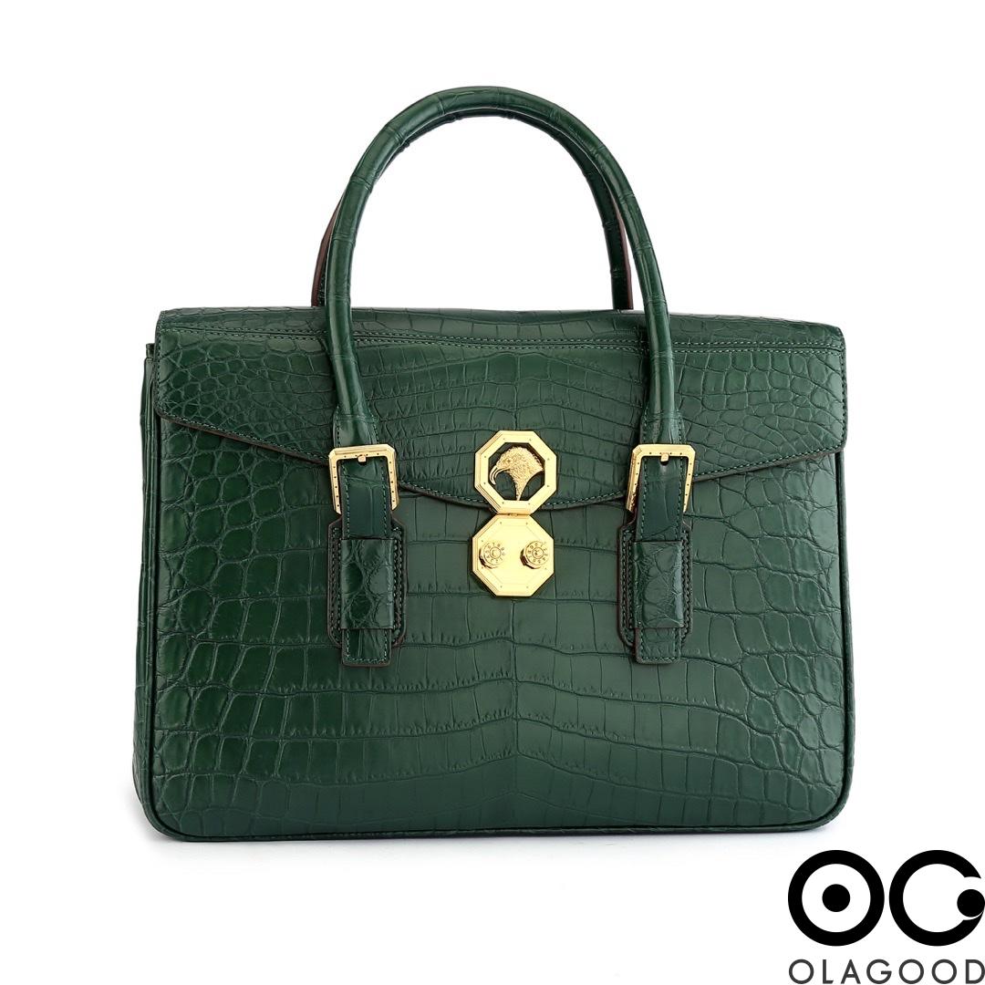 Cặp laptop công sở da cá sấu nile - CLT0132S - Hình ảnh 3