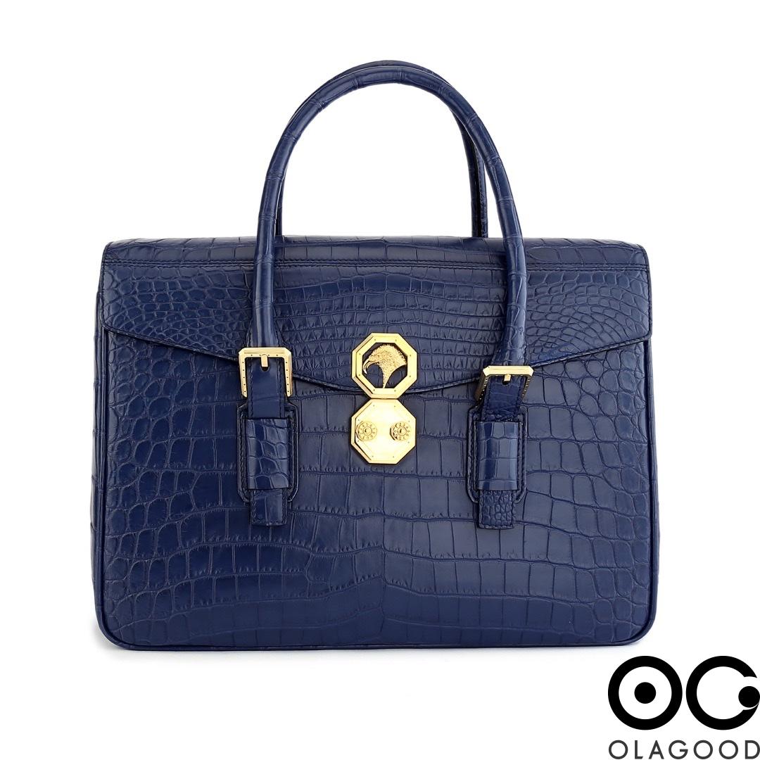 Cặp laptop công sở da cá sấu nile - CLT0132S - Hình ảnh 4