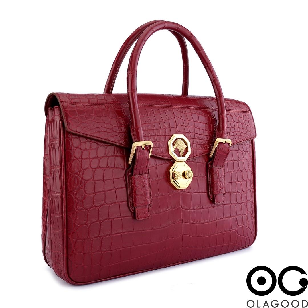 Cặp laptop công sở da cá sấu nile - CLT0132S - Hình ảnh 6