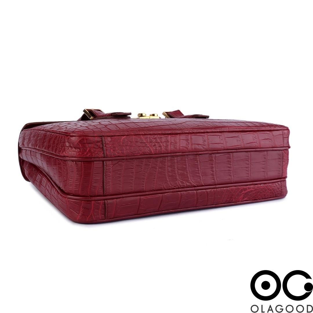 Cặp laptop công sở da cá sấu nile - CLT0132S - Hình ảnh 10