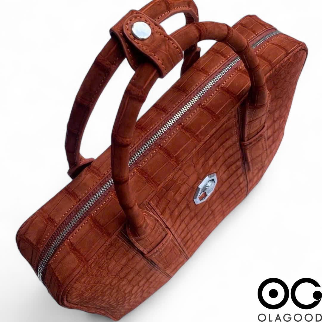 Cặp laptop công sở da cá sấu nile nubuck - CLT0123SN - Hình ảnh 8