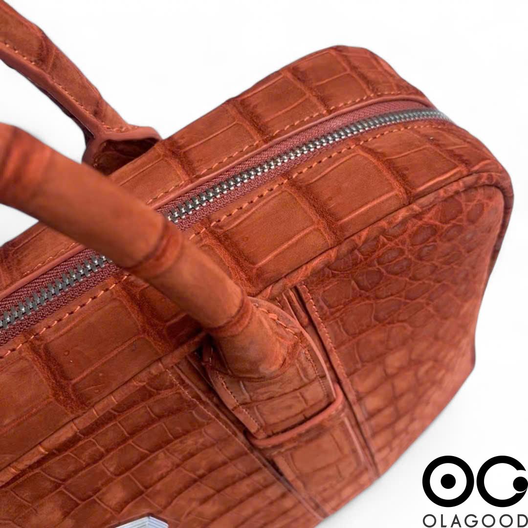 Cặp laptop công sở da cá sấu nile nubuck - CLT0123SN - Hình ảnh 10