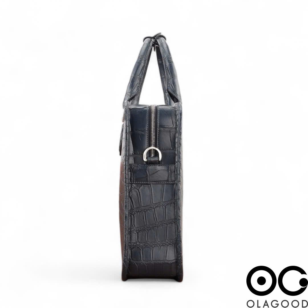 Cặp laptop da cá sấu nile - CLP0125S - Hình ảnh 11