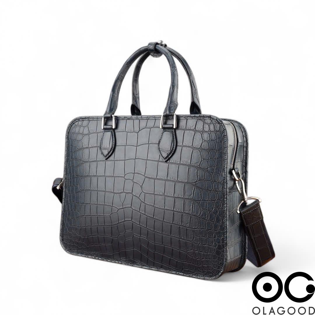 Cặp laptop da cá sấu nile - CLP0125S - Hình ảnh 3