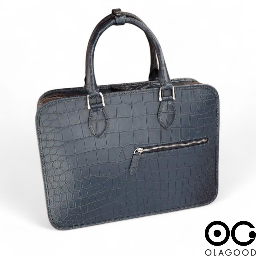 Cặp laptop da cá sấu nile - CLP0125S - Hình ảnh 4