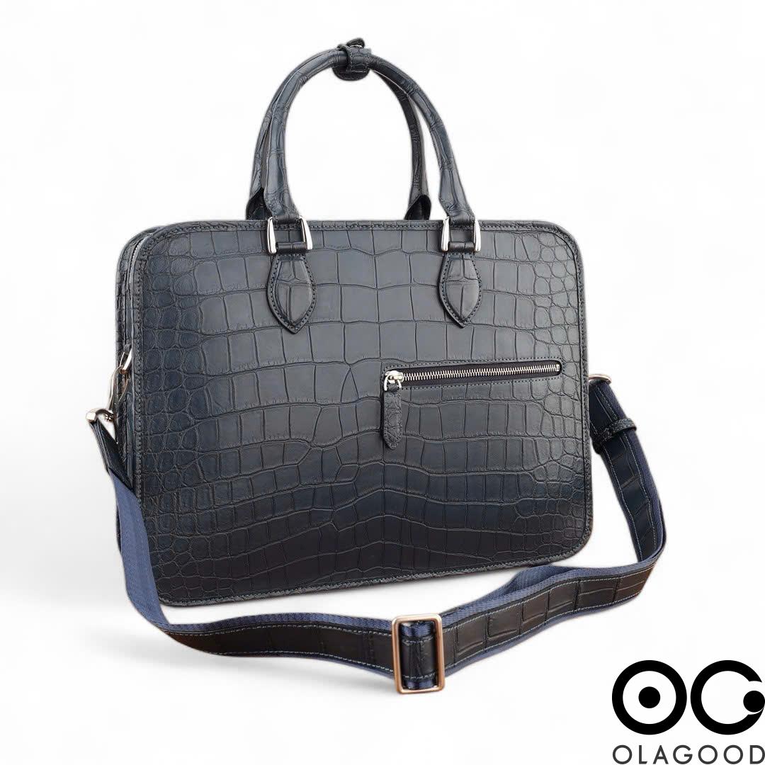 Cặp laptop da cá sấu nile - CLP0125S - Hình ảnh 5
