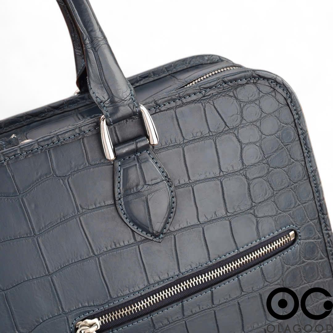 Cặp laptop da cá sấu nile - CLP0125S - Hình ảnh 7