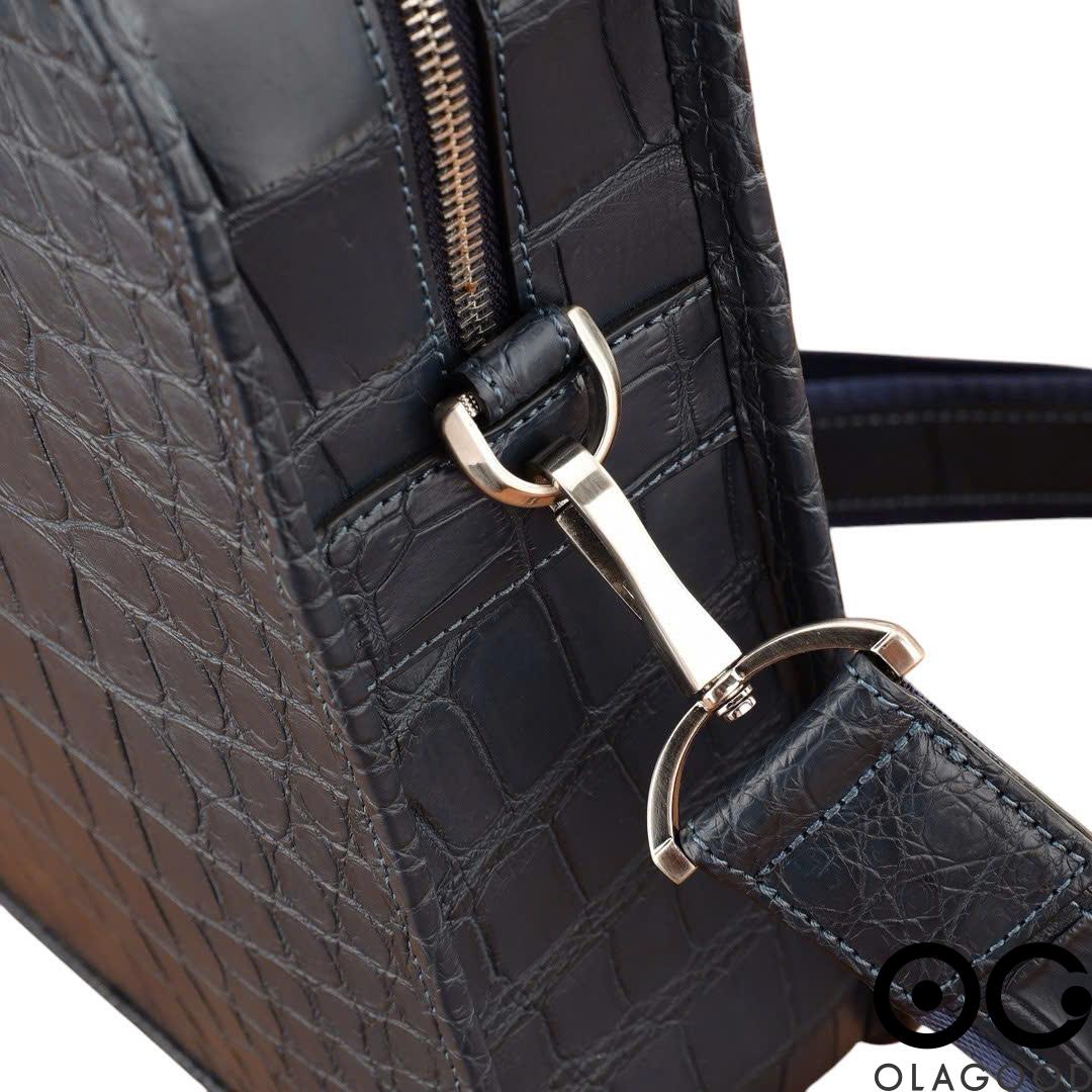 Cặp laptop da cá sấu nile - CLP0125S - Hình ảnh 8