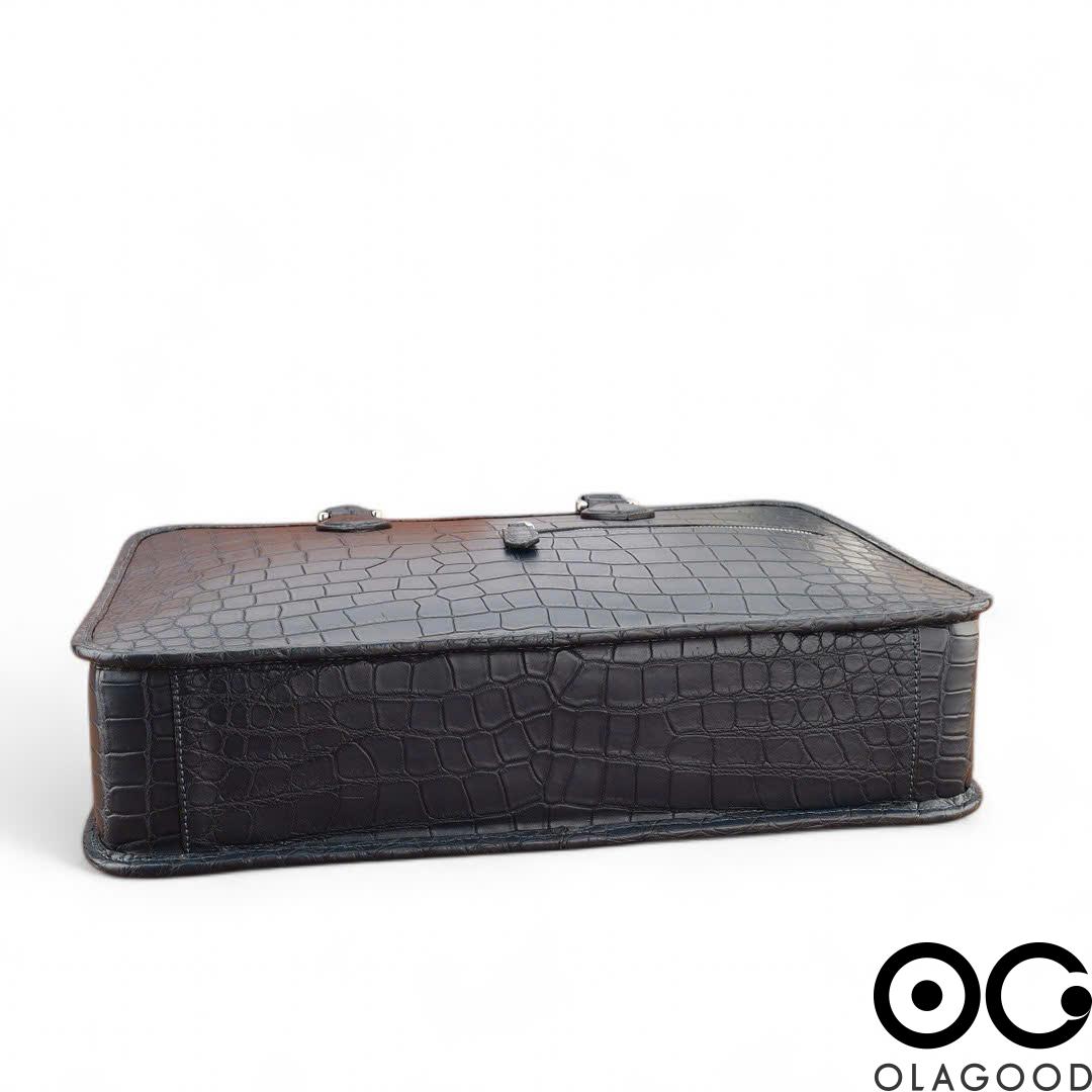 Cặp laptop da cá sấu nile - CLP0125S - Hình ảnh 10