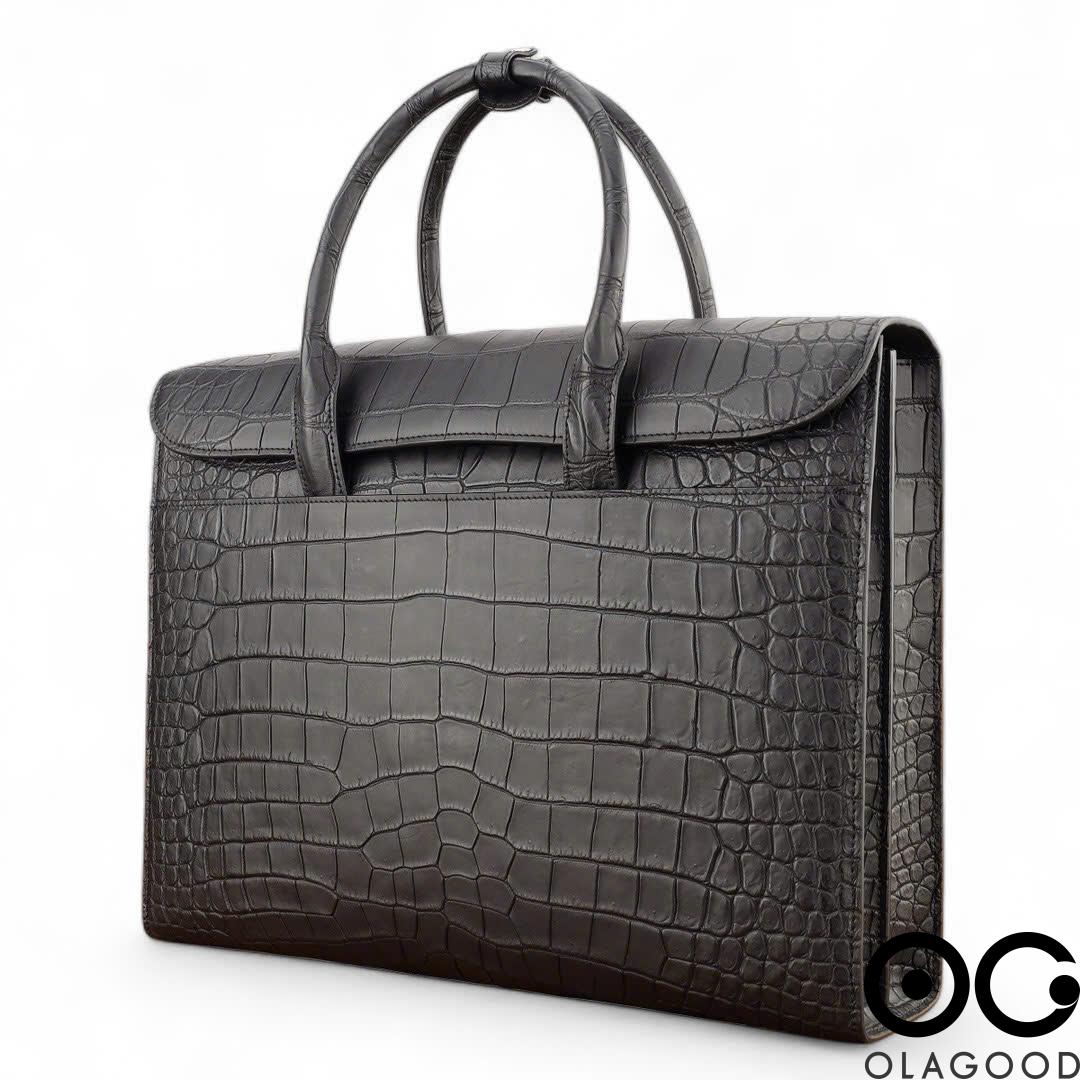 Cặp laptop nam da cá sấu nile - CLT0130S - Hình ảnh 4