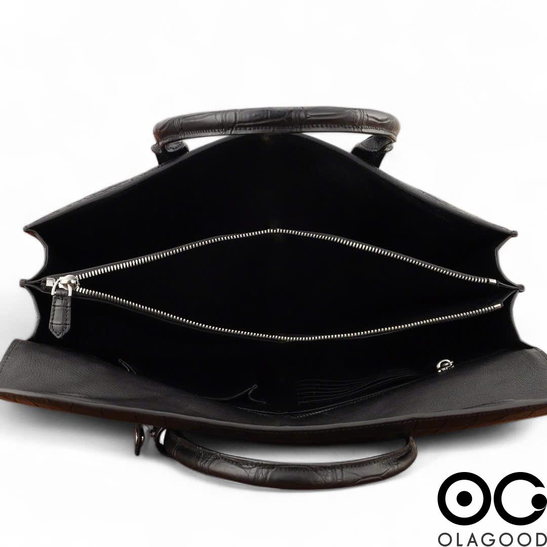 Cặp laptop nam da cá sấu nile - CLT0130S - Hình ảnh 10