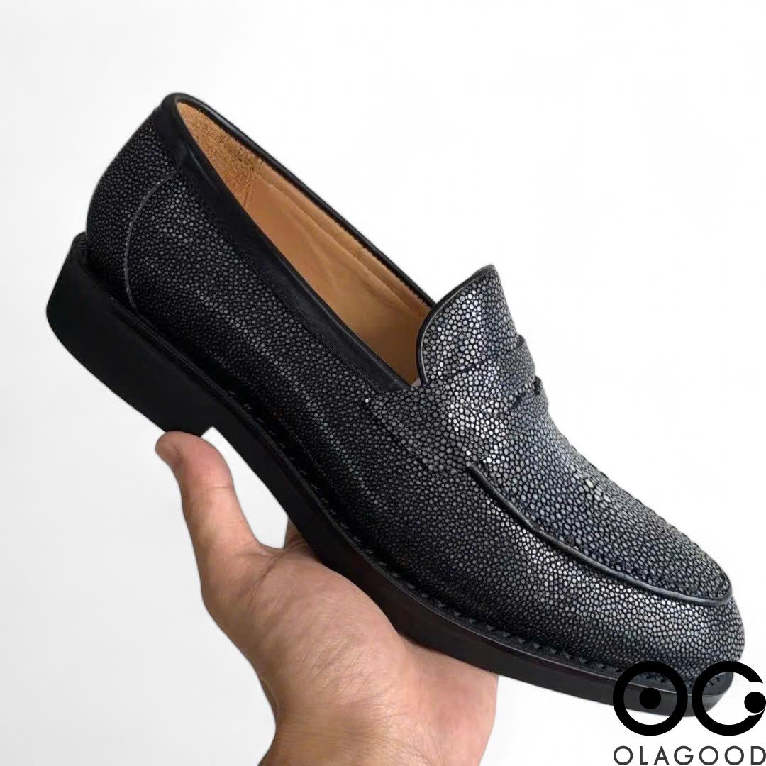 Giày loafer penny da cá đuối - GLP013D - Hình ảnh 5
