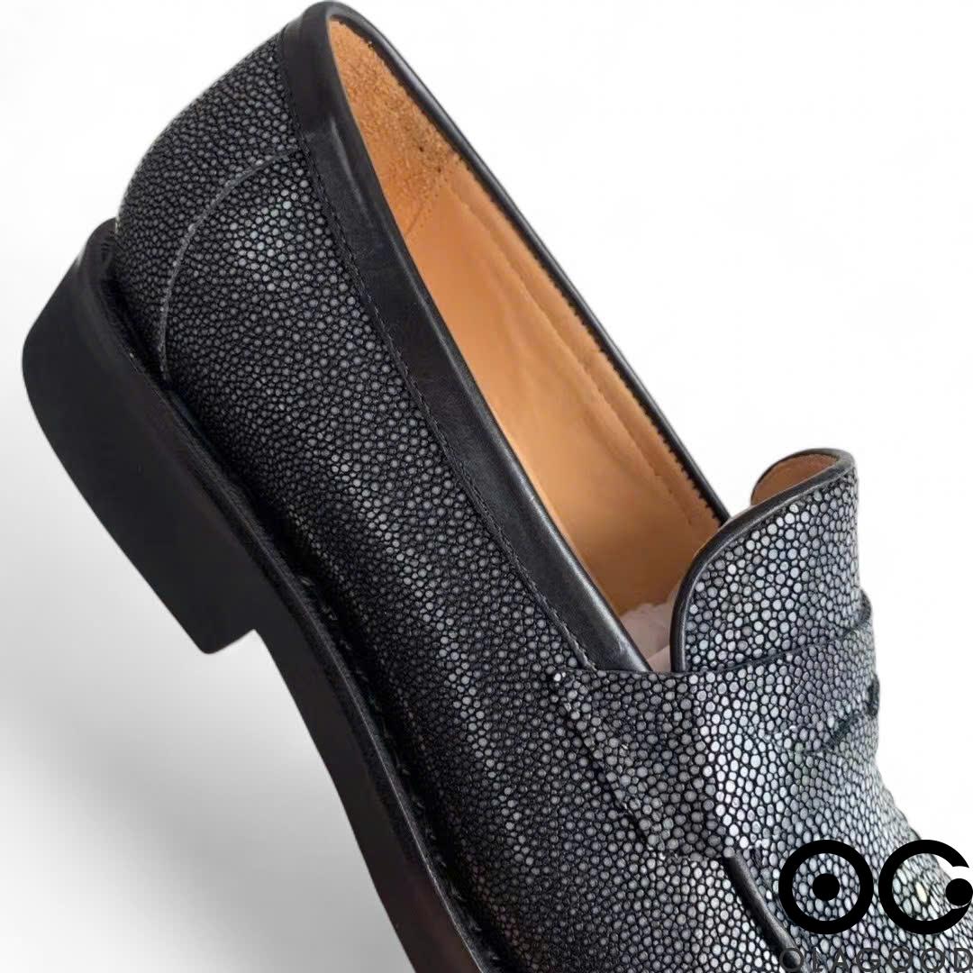 Giày loafer penny da cá đuối - GLP013D - Hình ảnh 8