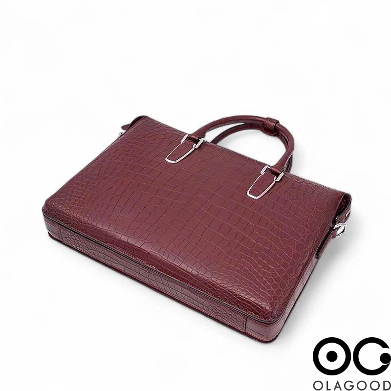 Túi xách laptop da cá sấu - CLT0133S - Hình ảnh 7