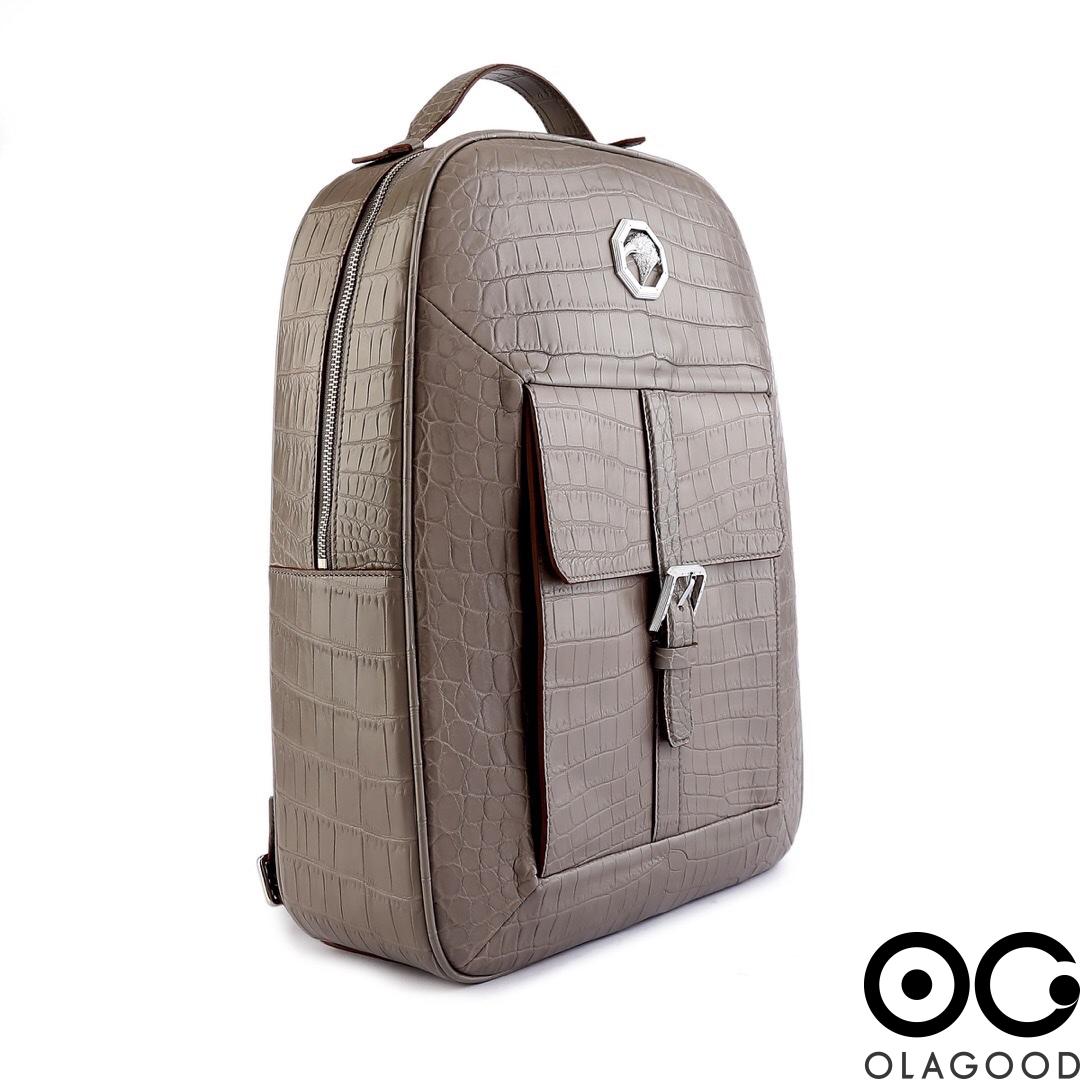 Balo nam da cá sấu nile nhập khẩu - BLN017S - Hình ảnh 4