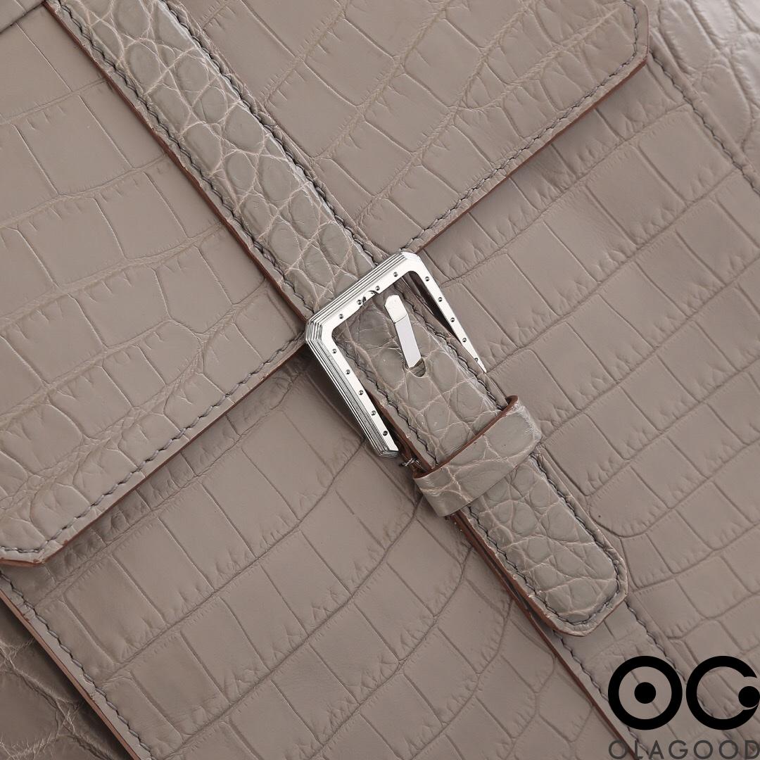 Balo nam da cá sấu nile nhập khẩu - BLN017S - Hình ảnh 8