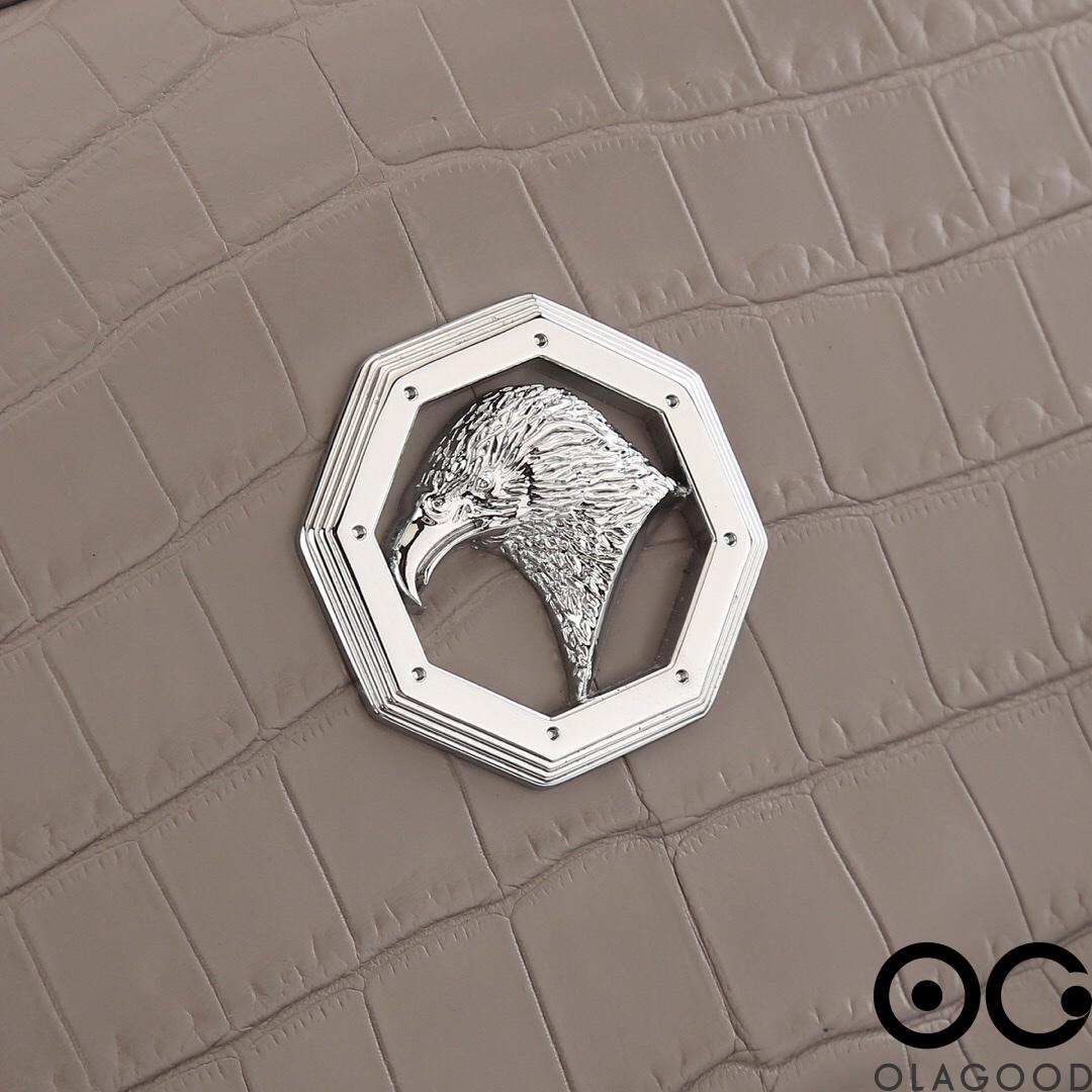 Balo nam da cá sấu nile nhập khẩu - BLN017S - Hình ảnh 9