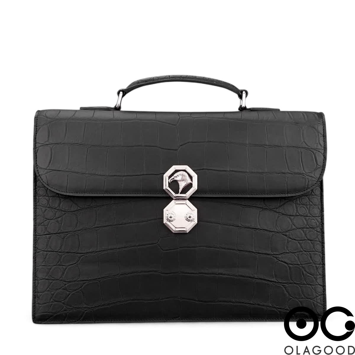 Cặp công sở da cá sấu nile nhập khẩu - CLT0139S