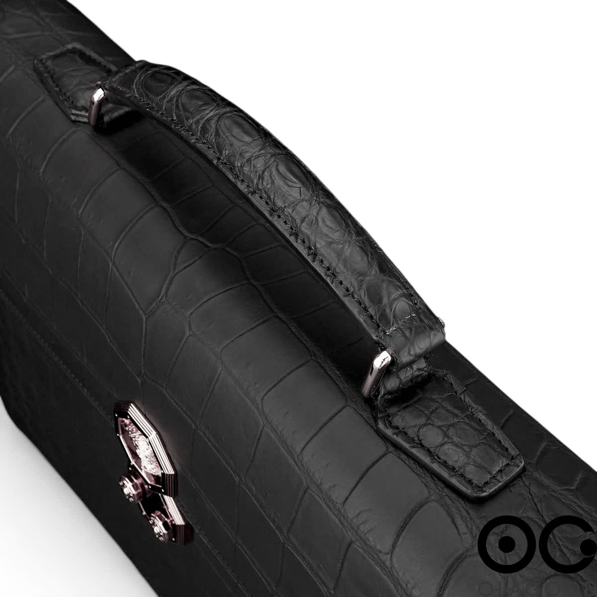 Cặp công sở da cá sấu nile nhập khẩu - CLT0139S - Hình ảnh 8