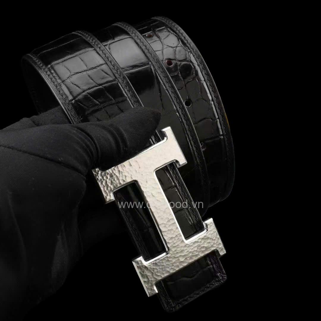 Thắt lưng da cá sấu - Khóa bạc ý S925 vẩy rồng - TLB0175S - Hình ảnh 6