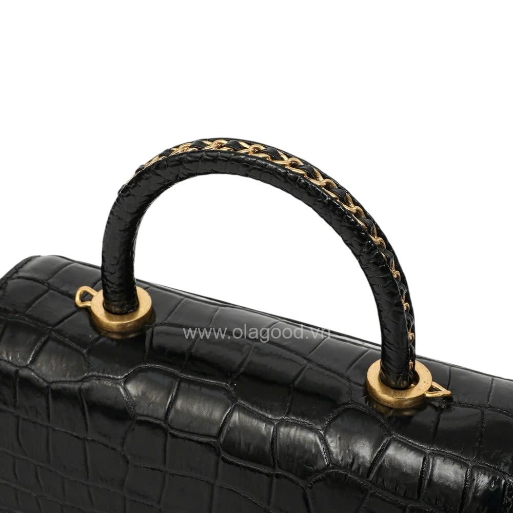 Túi nữ đeo vai da cá sấu - TXF0227S - Hình ảnh 10