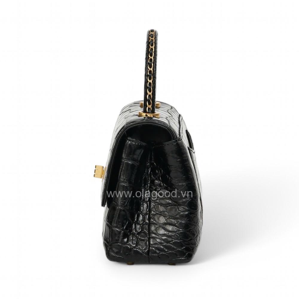 Túi nữ đeo vai da cá sấu - TXF0227S - Hình ảnh 7