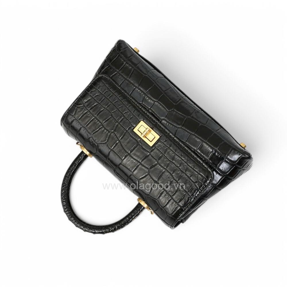 Túi nữ đeo vai da cá sấu - TXF0227S - Hình ảnh 5