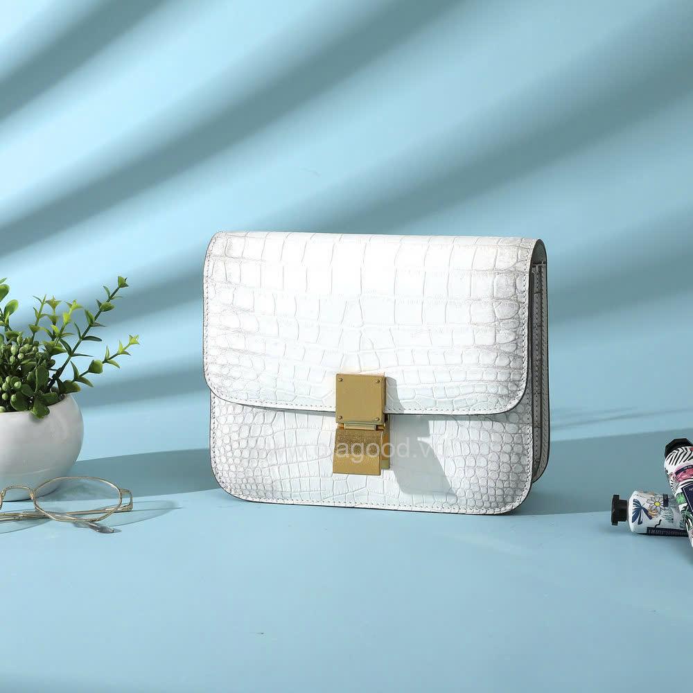 Túi nữ đeo vai da cá sấu - TXF0212S - Hình ảnh 15